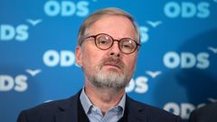 Krajské volby 2024: Petr Fiala ve volebním štábu ODS