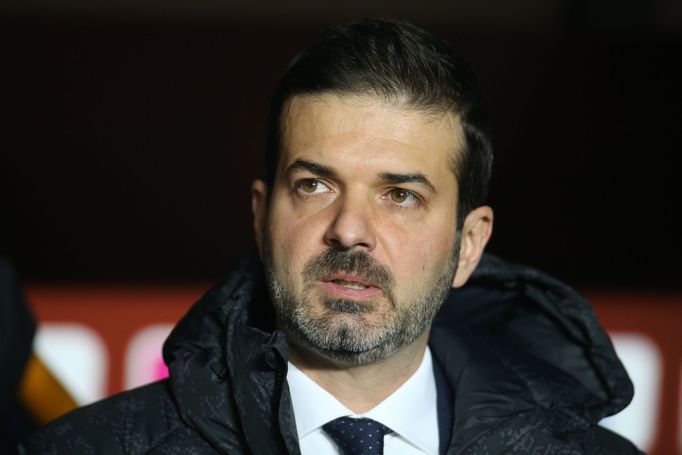 Andrea Stramaccioni při utkání Sparta - Mladá Boleslav