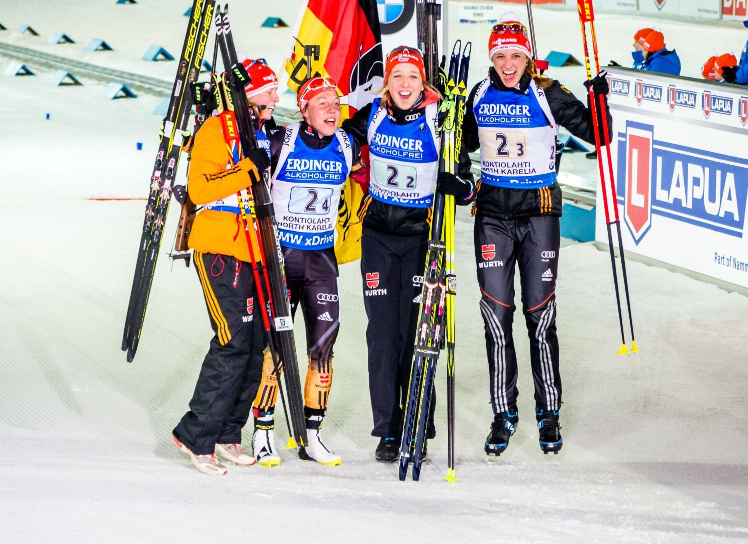 MS v biatlonu 2015, štafeta Ž: vítězné Německo