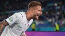 Ciro Immobile slaví druhý gól Itálie v zápase Turecko - Itálie na ME 2020