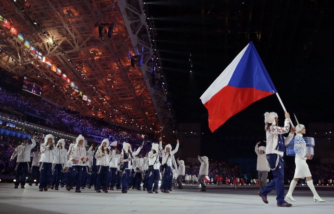 Soči 2014, zahájení: česká výprava (Šárka Strachová)