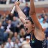 Anastasija Sevastová na US Open 2017