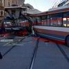 Srážka tramvaje s trolejbusem Brno