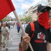 Demonstrace odborářů na Václavském náměstí v Praze