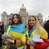 Demonstrace na Václavském náměstí.