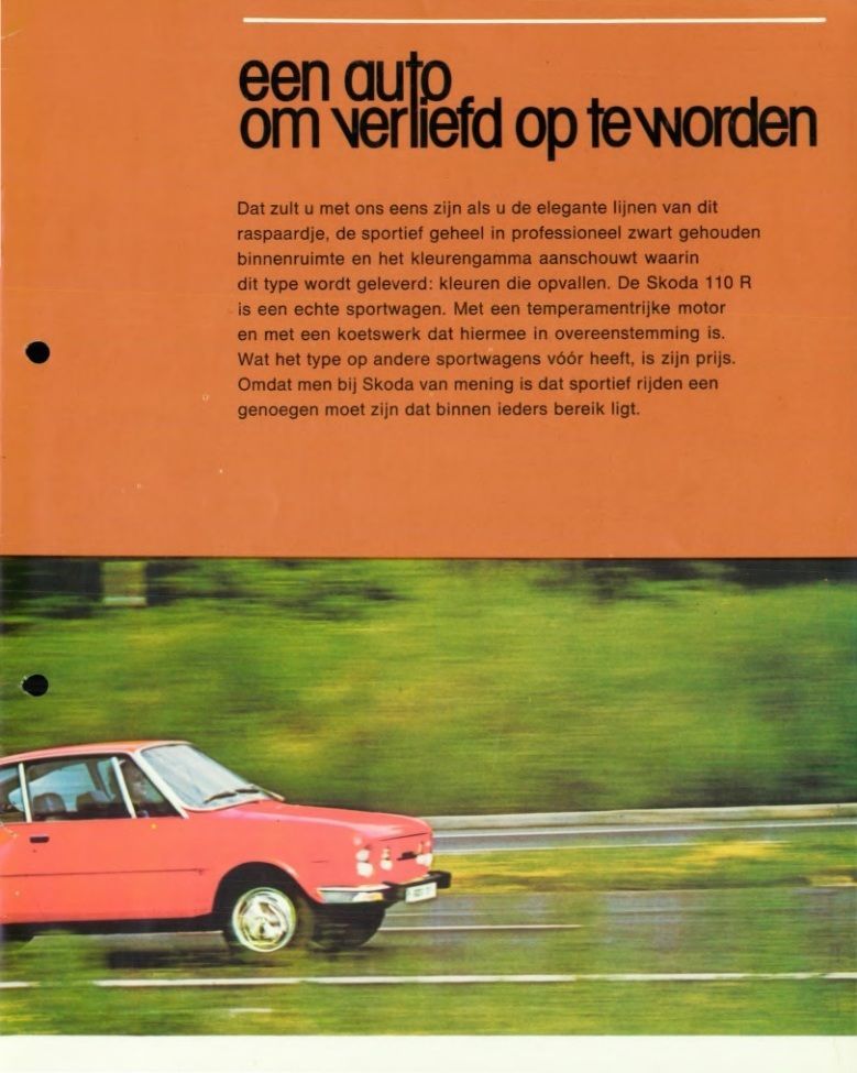 Škoda 110 R prospekty