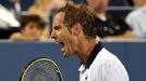 US Open 2015 - Richard Gasquet v zápase s Tomášem Berdychem