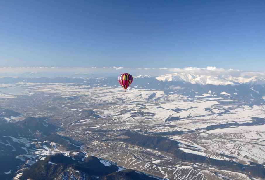 Přelet balonem nad Tatrami
