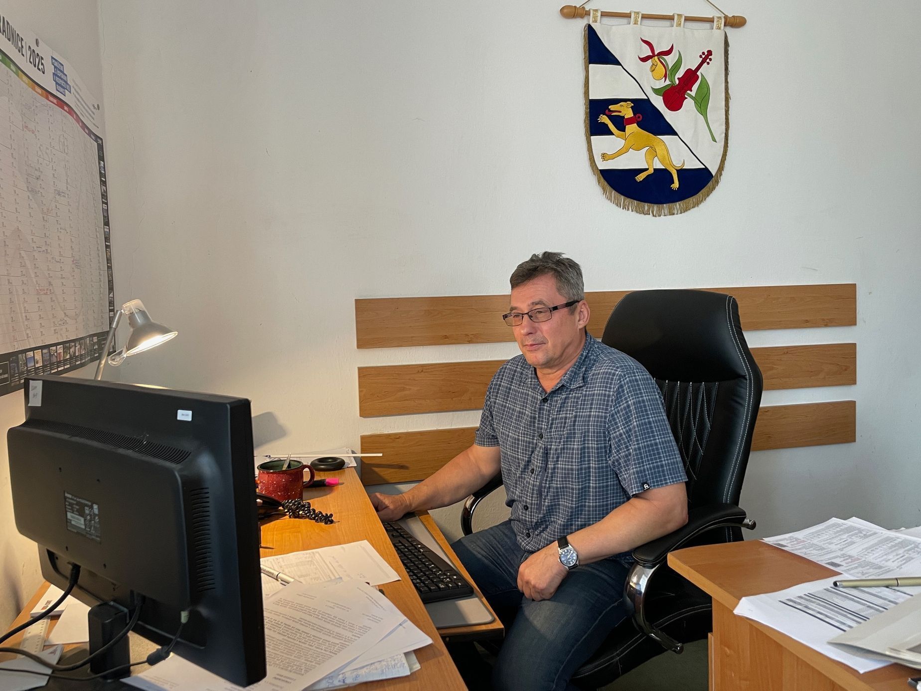 Středočeská obec Křečovice, kde se v roce 1985 natáčela komedie Vesničko má, středisková (23. 7. 2025)