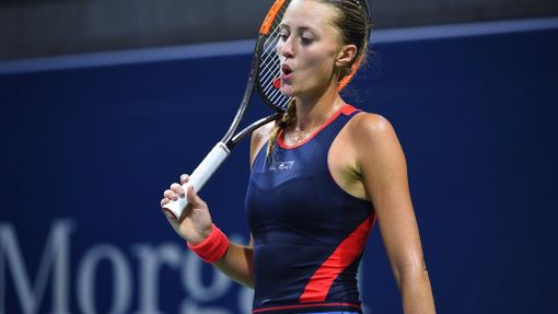 US Open 2018, vedro (Kristina Mladenovicová)