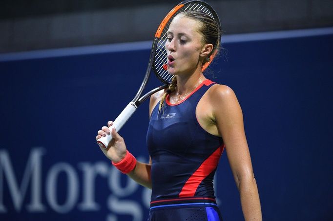 US Open 2018, vedro (Kristina Mladenovicová)