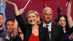 Marine Le Penová jásá