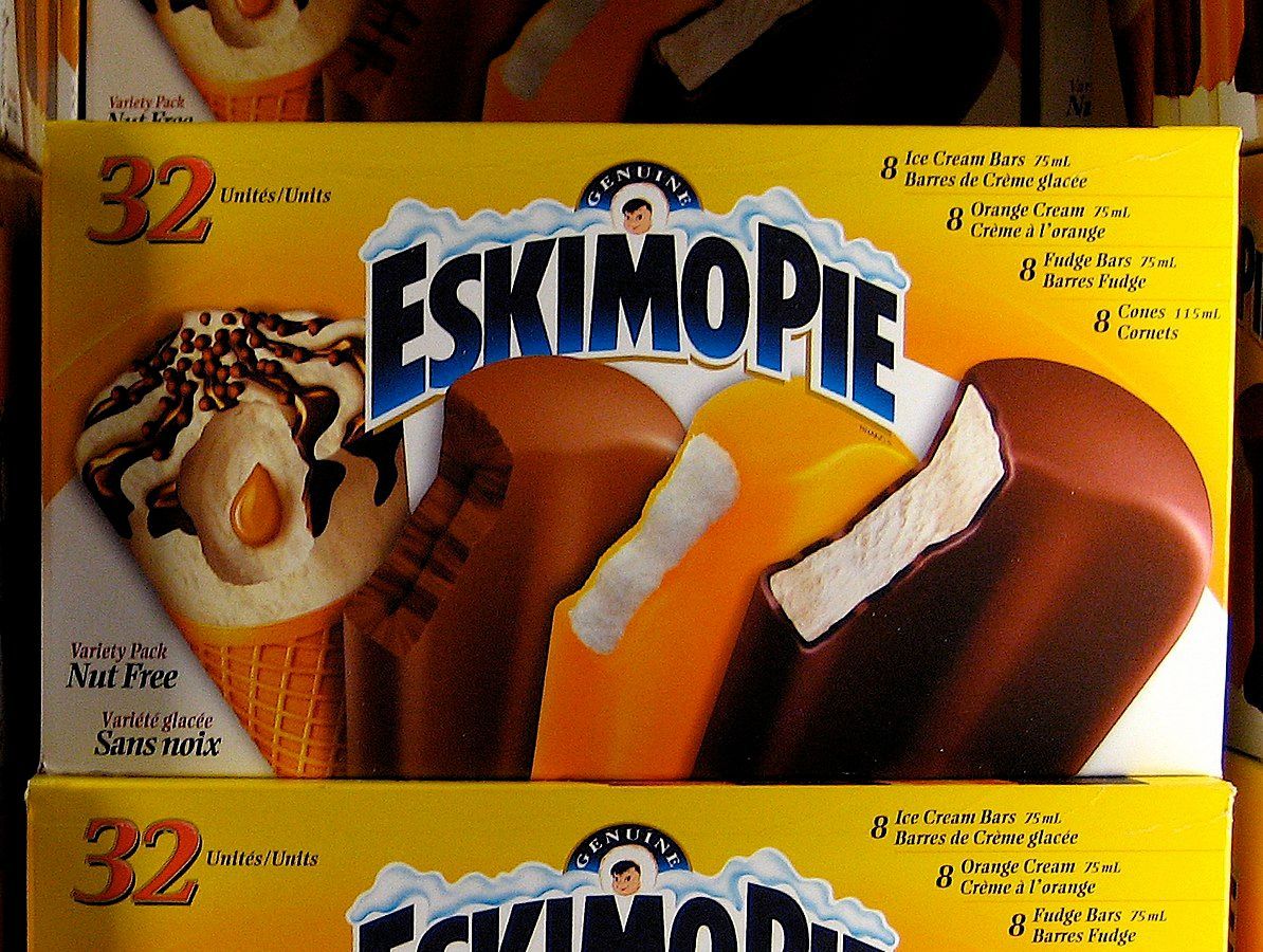 Eskimo Pie zmrzlina rasismus značka Eskymák