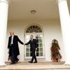 Emmanuel Macron na návštěvě u Donalda Trumpa v Bílém domě