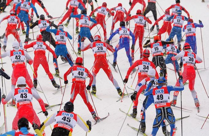 MS Liberec 2009: závod sdruženářů s hromadným startem