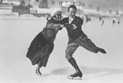 Helene Engelamnnová a Alfred BERGER, rakouští krasobruslaři