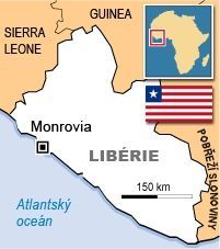 mapa Libérie