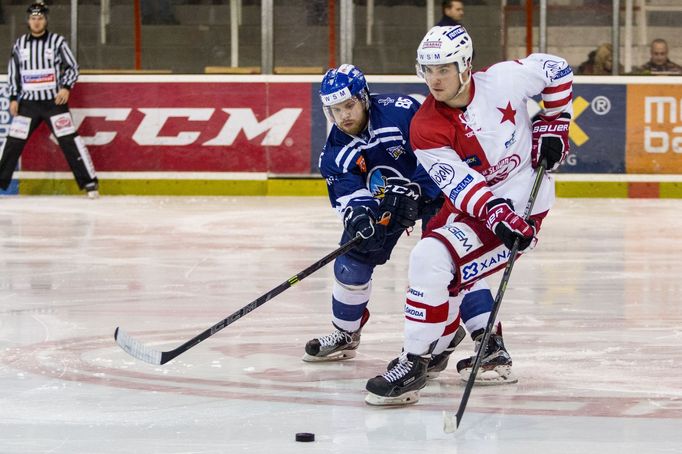 HC Slavia Praha - HC Rytíři Kladno (Rudovský vs. Šafránek)