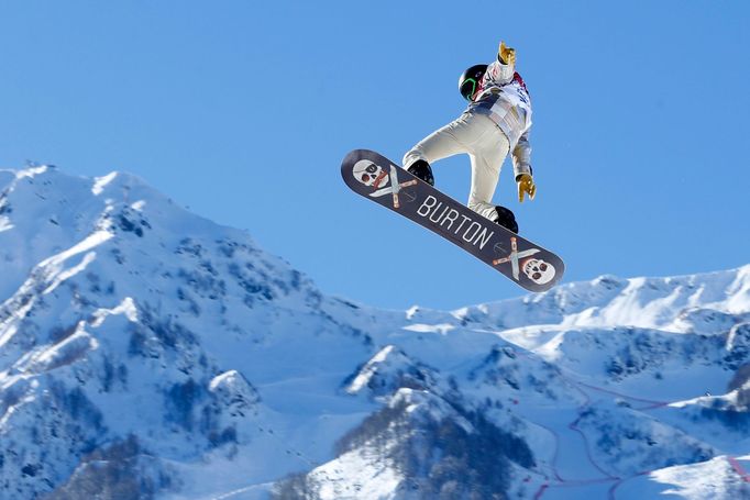 Snowboardisté trénují na olympiádě v Soči slopestyle