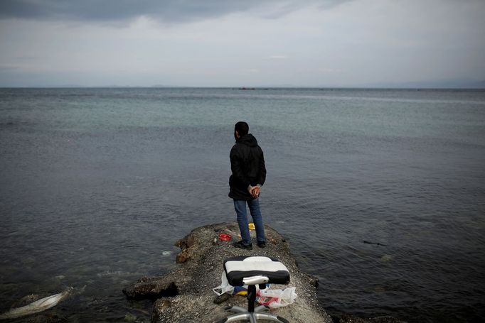 Život migrantů na řeckém ostrově Lesbos.  Rok 2017.