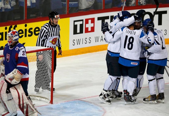 MS v hokeji 2013, Finsko - Slovensko: oslava Finska