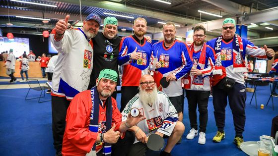 Čeští fanoušci ve fanzóně na MS v hokeji 2025 v Dánsku