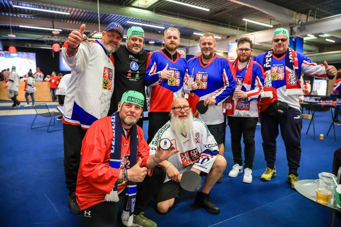 Čeští fanoušci ve fanzóně na MS v hokeji 2025 v Dánsku