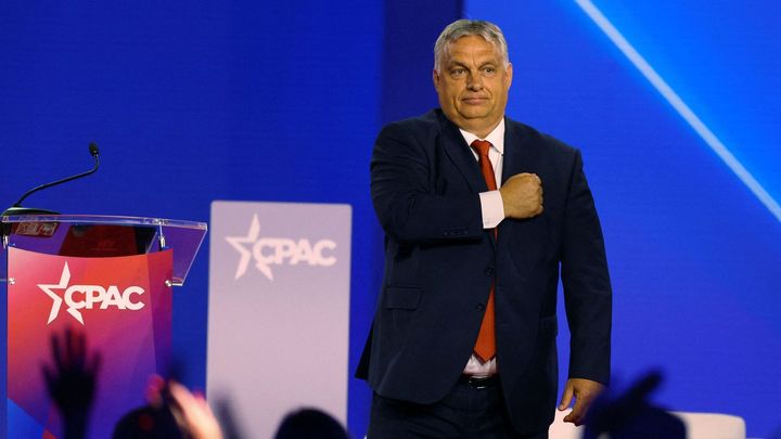 Orbán miláčkem amerických republikánů. V Texasu hrozil liberálům a kritikům se vysmál; Zdroj foto: Reuters