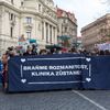 Demonstrace za zachování Kliniky