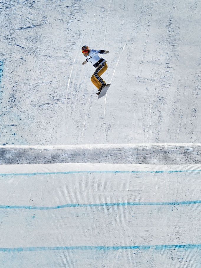 Eva Samková v závodě Světového poháru ve Veysonnaz