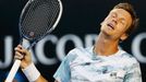 Australian Open 2015: Tomáš Berdych při semifinále s Andy Murraym