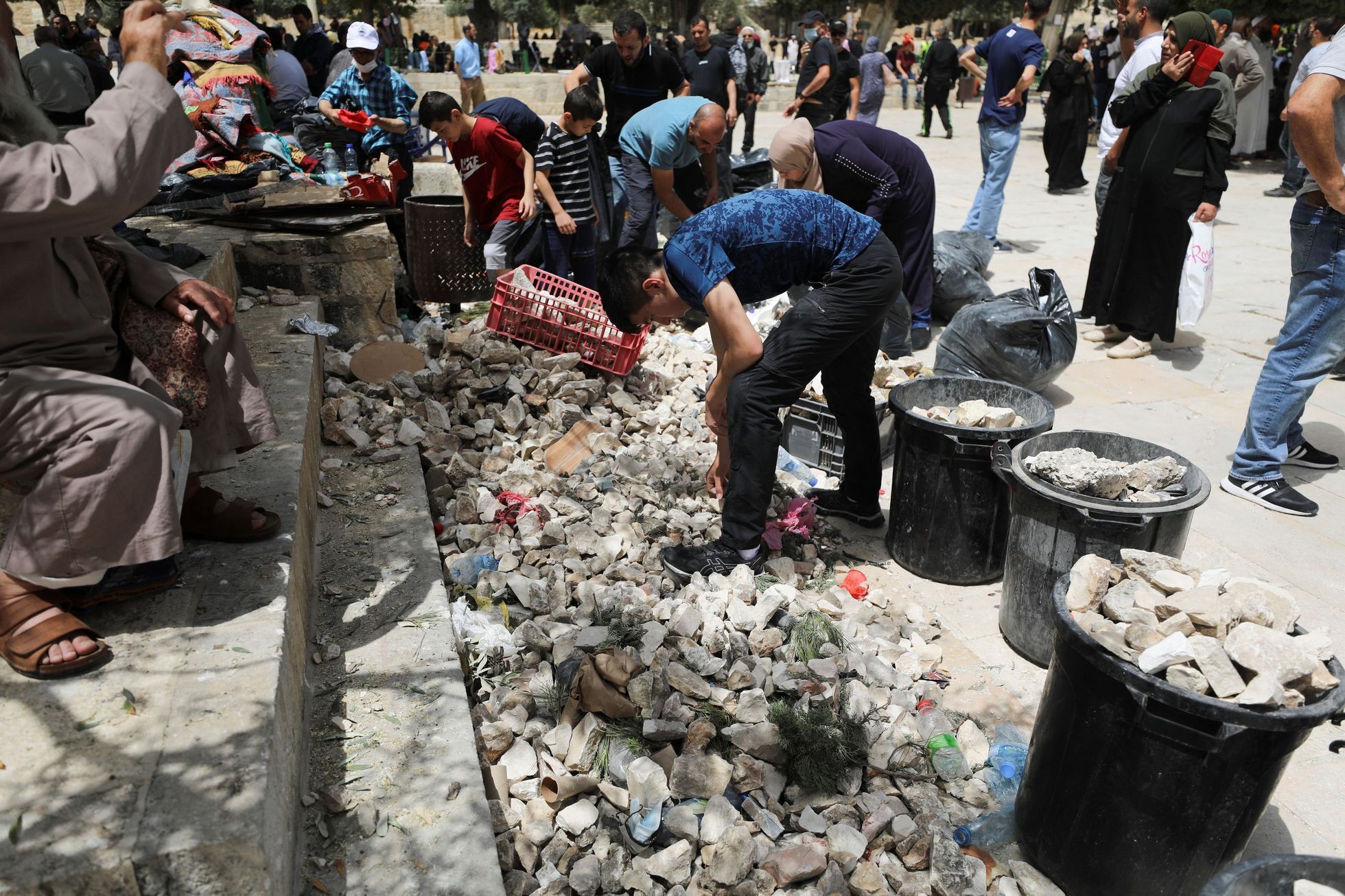 Jeruzalém Izrael Palestinci střet