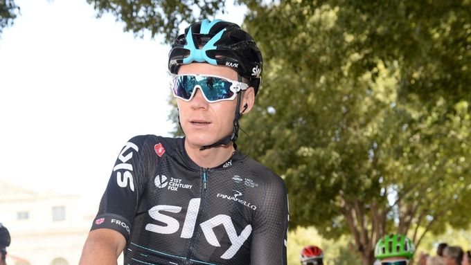 Chris Froome na Vueltě.