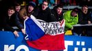 Fanoušci Terezy Voborníkové během sprintu na MS v Novém Městě na Moravě 2024
