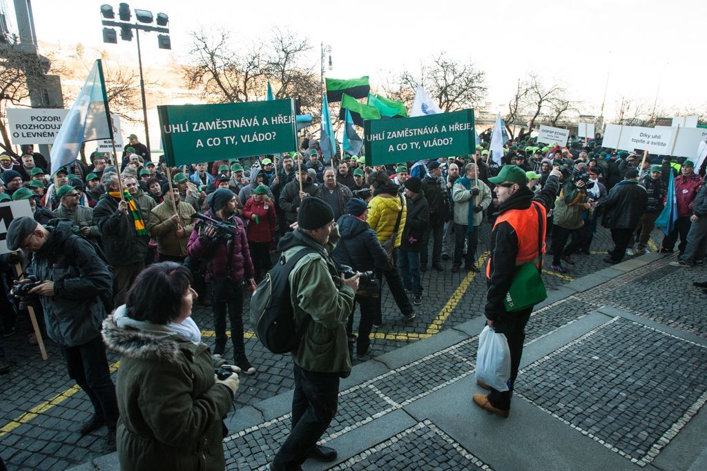 Demonstrace za prolomení těžebních limitů