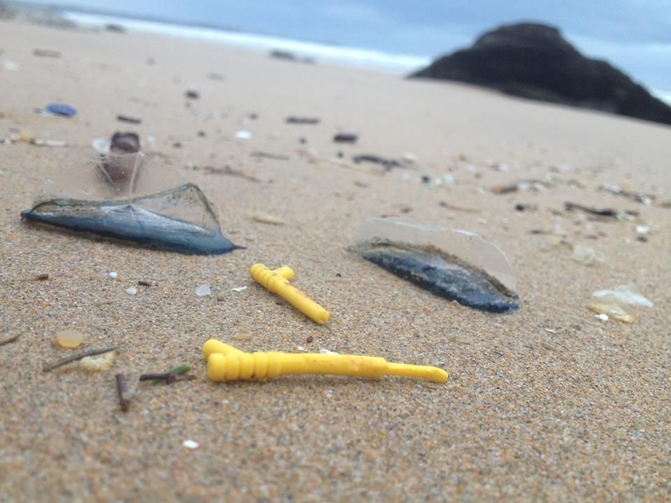 Moře vyplavuje hračky Lego