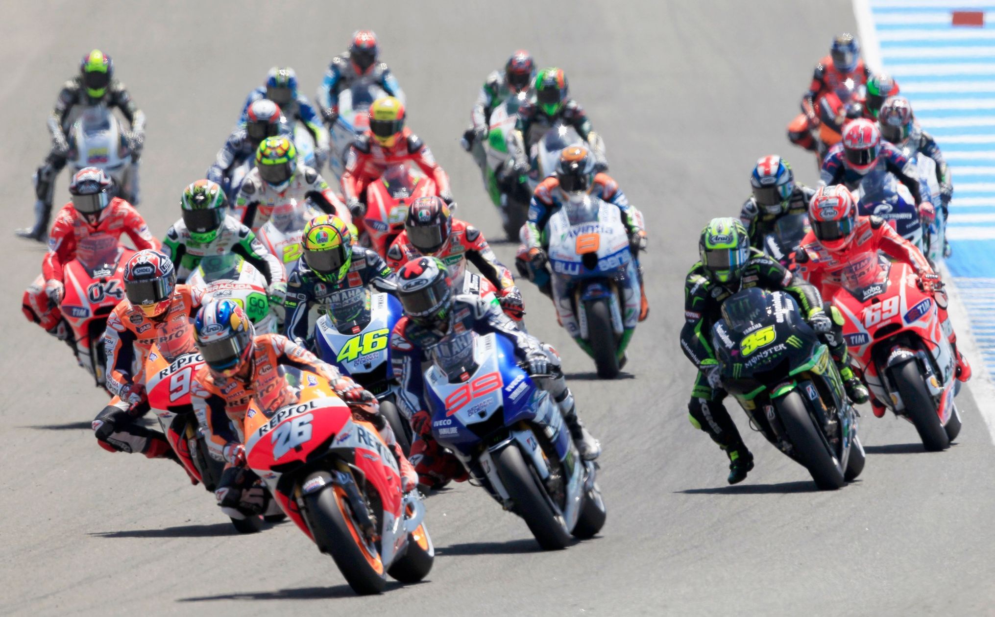 VC Španělska 2013, MotoGP: start