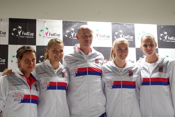 Fed Cup, Česko - Švýcarsko, Barbora Strýcová, Lucie Šafářová, Petr Pála, Petra Kvitová, Karolína Plíšková