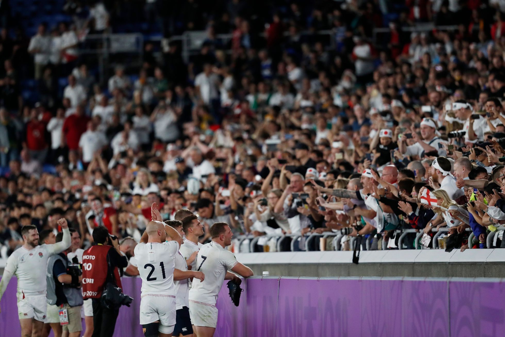 Semifinále MS v ragby 2019, Anglie - Nový Zéland: Angličané oslavují postup do finále