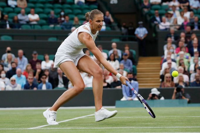 Karolína Plíšková ve čtvrtfinále Wimbledonu 2021