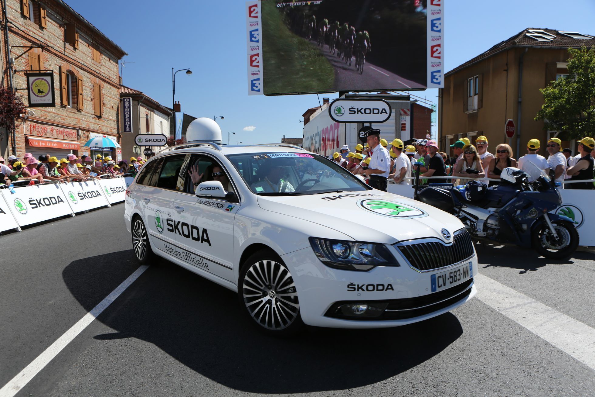 Škodovka ředitele Tour de France ředitele Christiana Prudhomma