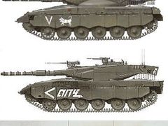 Vývoj Merkavy od první po čtvrtou řadu. Architektem tanku je izraelský generál Israel Tal, označený americkým Pattonovým muzeem za jednoho z pěti nejgeniálnějších tankových velitelů. Podle některých expertů přišel s dokonalejší verzí taktiky 