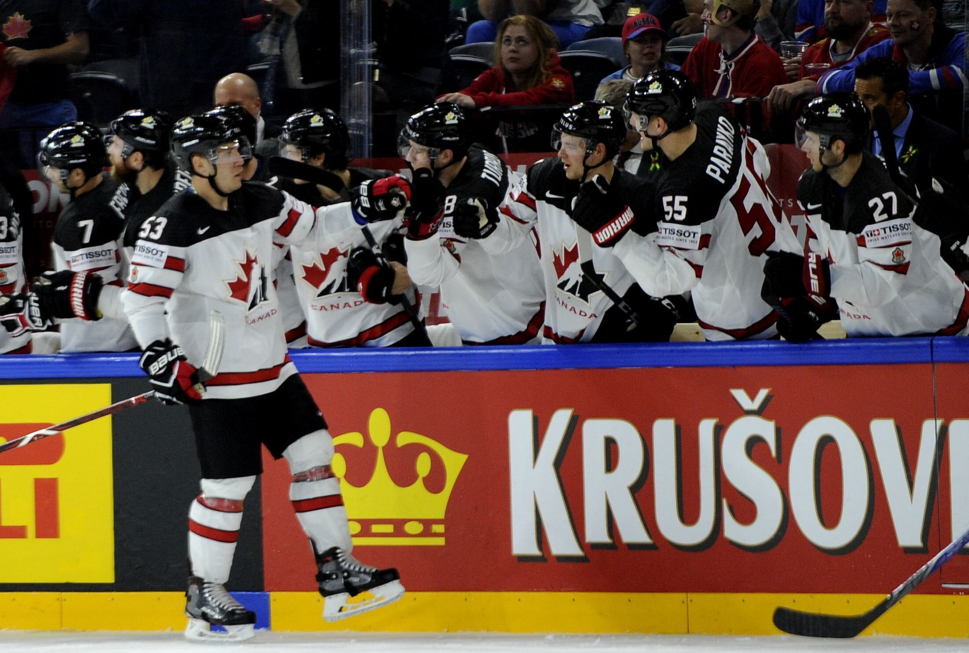 MS v hokeji: semifinále Kanada - Švýcarsko