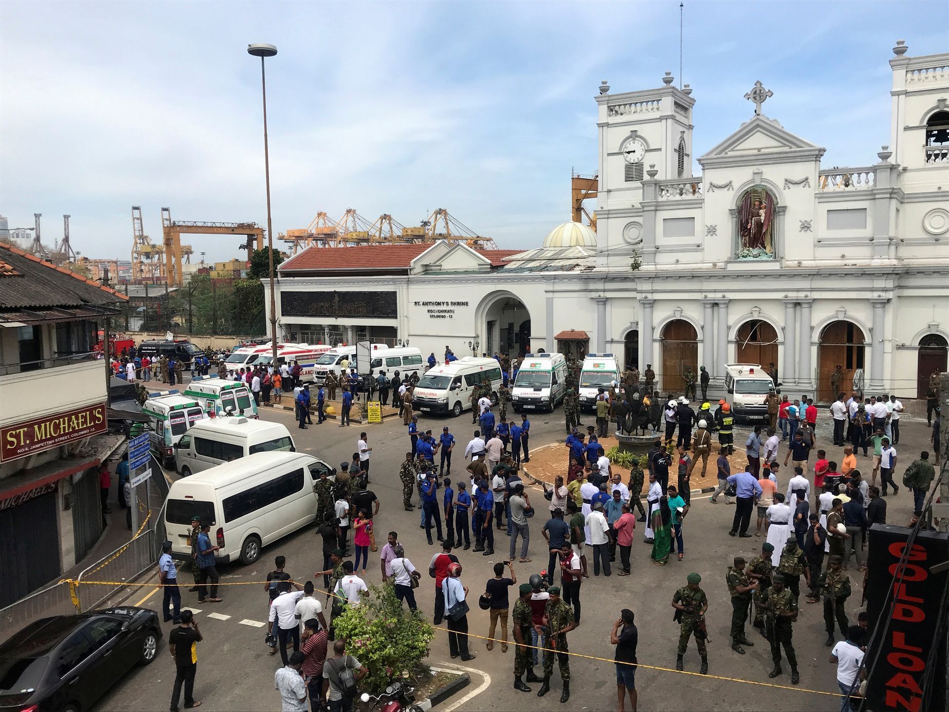 Srí Lanka - výbuchy - kostel