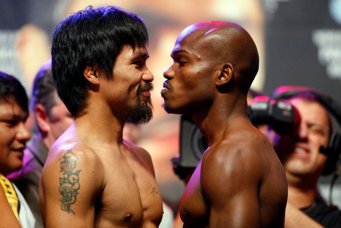 Před boxerskou show Manny Pacquiao - Timothy Bradley