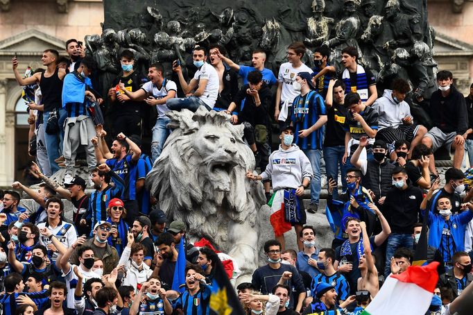 Takto slavili fanoušci Interu Milán scudetto, titul v italské Serii A