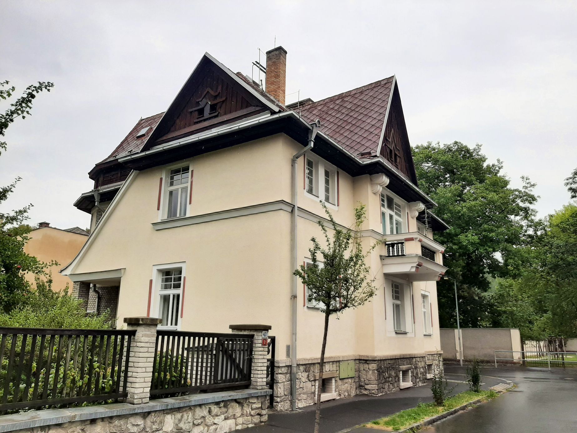 Sušice, vilová čtvrť, vycházka po vilách