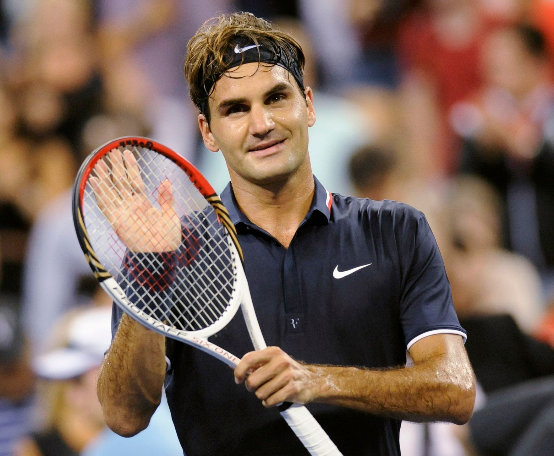 Roger Federer v 1. kole US Open 2012