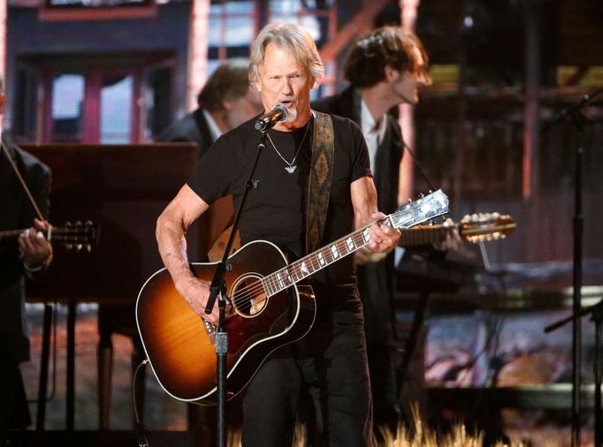 Kris Kristofferson na předávání cen Grammy v roce 2014.