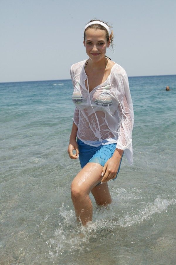 Kateřina Sokolová v Řecku.